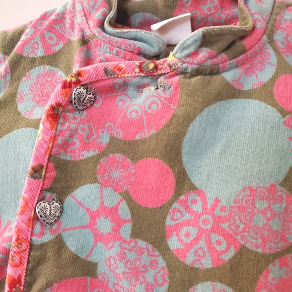 Oilily kids corduroy and cotton dress - Multi-pattern - Size 110 (5 Year) - Picture 4 of 11